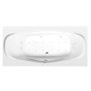 Polysan GARDA hydromasážna vaňa, 190x90x44cm, Attraction Hydro-Air, chróm 14111.401