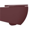 Isvea INFINITY závesná WC misa, Rimless, 36,5x53cm, Matná maroon Red 10NF02004-2R