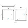 led zrcadlo 800x700 s dotykovym senzorem vykres