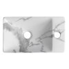Sapho MARGITHA keramické umývadlo 38x22cm, otvor pro batériu vpravo, carrara MGT38217