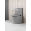 Sapho PACO kombi WC, Rimless, spodný/zadný odpad, sivá mat PC1012WRGR