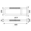 madlo 600x250 mm vykres