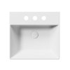 GSI KUBE X keramické umývadlo 50x47cm, 3 otvory, biela mat 9430309