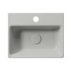 GSI NUBES keramické umývadlo 40x32cm, brúsená spodná hrana, cenere mat 96849117