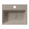 GSI NUBES keramické umývadlo 40x32cm, brúsená spodná hrana, tortora mat 96849105