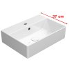 GSI KUBE X keramické umývadlo 50x37cm, brúsená spodná hrana, biela ExtraGlaze 94479111