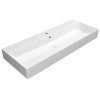 GSI KUBE X keramické umývadlo 120x47cm, brúsená spodná hrana, biela ExtraGlaze 94249111