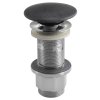 Sapho Umývadlová výpust 5/4", click-clack, betónová zátka, 10-80mm, antracit mat FG916