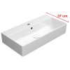 GSI KUBE X keramické umývadlo 70x37cm, brúsená spodná hrana, biela ExtraGlaze 94559111