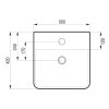 HOPA Umývadlo PIENO - nástenné aj na dosku 50×42×12 cm OLKLT2173S