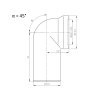 Bruckner Koleno k WC, odpadné 45, 110mm 159.311.0