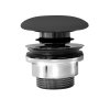 GSI umývadlová výpust 5/4", click-clack, keramická zátka, 5-65mm, čierna mat PCS26