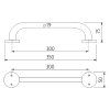 madlo 300x19 mm vykres