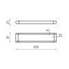 drzak na rucniky 45 cm vykres