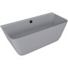 Polysan SKYLLA nástenná stojaca vaňa liaty mramor 170x75x60cm, šedá mat 72430.31