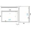 led zrcadlo 1200x700 s dotykovym senzorem vykres