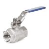 Guľový kohút 300 F 3/4", vnútorný závit, dvojdielny, plnoprietokový, pákový, nerezová oceľ, ZF300F0002000029.0