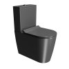 GSI KUBE X WC kombi, Swirlflush, spodný/zadý odpad, čierna dual-mat 941926K