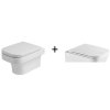 AZZURRA Závesné WC TULIP so sedadlom FLAT KEAZTUWC+OLKLT052ESED