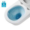 Mereo WC závesné kapotované, Smart Flush RIMLESS, 365x375x540, keramické, vr. sedátka CSS125 VSD85T1