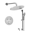 Sapho SMART SELECT sprchový set s termostatickou batériou, 2 výstupy, posuvný držiak sprchy, chróm RP032-02