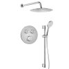 Sapho SMART SELECT sprchový set s termostatickou batériou, 2 výstupy, posuvný držiak sprchy, chróm RP032-02