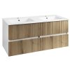 Aqualine PANEDA STRIP umývadlová skrinka 119x55x45,2cm, dub emporio PN312