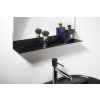 Aqualine Polička 498x95x95mm, mm, čierna mat 33217