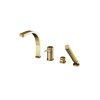 BESCO 4 - otvorová vaňová batéria DECCO zlatá brúsená s príslušenstvom BABWD4BZ