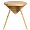 Sapho ASTYLE guľatá stolička priemer 36x41cm, masívne drevo prírodný dub AS420