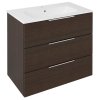 Sapho CIRASA umývadlová skrinka 79,8x75x46cm, 3x zásuvka, borovica rustik CR831-1616
