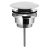 Sapho Umývadlová výpust 5/4", click-clack, veľká keramická zátka, 5-65mm, biela CV1110C