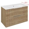 Sapho CIRASA STRIP umývadlová skrinka 78x54x39cm, dub alabama CR792-2322