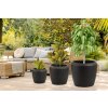 Kvetináč G21 Coal Round 55,6 x 55,6 x 48,4, 63929700