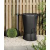 Grafitový sud Keter Indigo 220 l s podstavcom a kohútikom bez hadice, 610372