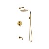 BESCO Podomietkový sprchový set VEO zlatá brúsená BABPVBZ