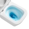 Mereo WC set - Smart flush rimless WC hranaté, modul pre sadrokartón, čierne hranaté tlačidlo MM02NSETRT331