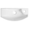 Sapho CARLON keramické umývadlo, 45x23cm, otvor pre batériu vpravo, biela AR458