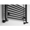 Aqualine DIRECT vykurovacie teleso s bočným pripojením 600x1680mm, čierna mat ILR66B