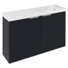 Sapho LATUS X umývadlová skrinka 78,8x50x22cm, antracitový mat LT110-SET07