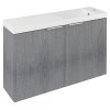 Sapho LATUS X umývadlová skrinka 78,8x50x22cm, dub strieborný LT110-SET03