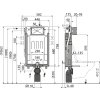 ALCA WC modul na murovanie - pre WC s funkciou bidetu AM115/1000B