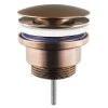 Sapho Umyvadlová výpust 5/4“, click-clack, veľká zátka, 10-55mm, meď mat CV1002PG