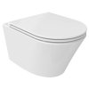 Sapho PACO závesná WC misa, Vortex Rimless, 36x53cm, biela PZ1012V