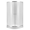 Aplomo Step 100x100 štvrťkruhový sprchový kút s vaňou, MO-T8163P