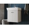 Lavedo Tessera White 50 kúpeľňová skrinka s umývadlom, TSR-50_WHITE