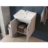 Lavedo Tessera White 50 kúpeľňová skrinka s umývadlom, TSR-50_WHITE