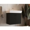 Lavedo Tessera Black 50 kúpeľňová skrinka s umývadlom, TSR-50_BLACK
