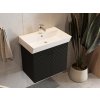 Lavedo Tessera Black 50 kúpeľňová skrinka s umývadlom, TSR-50_BLACK