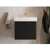 Lavedo Tessera Black 60 kúpeľňová skrinka s umývadlom, TSR-60_BLACK